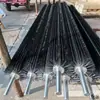 Fábrica de acessórios para equipamentos de rolo escova máquina de peneirar areia com rolo escova fio de nylon redondo oco plugue remoção de poeira polimento