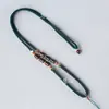 Fabricantes fornecem correntes de suéter de colar para homens e mulheres, cordão trançado, corda de colar, cordão trançado à mão