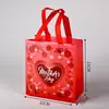 Sacola de Presente Espessa Não Tecida Sacola de Compras Dia das Mães Bolsa de Ombro da Mamãe Bolsa de Mão Para Sair Sacola de Embalagem de Lembrança