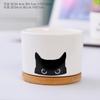 Coruja de Cerâmica Criativa Moldura de Madeira Animal de Desenho Animado Vaso de Flores Decoração de Mesa para Casa e Escritório Atacado Transfronteiriço