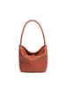 Cesta de Legumes de Alta Qualidade Tecida à Mão Estilo Retrô Bolsa de Axila Bolsa Tote Simples para o Dia a Dia Grande Capacidade Bolsa de Ombro Único Estilo Balde