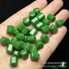 Contas Hexagonais de Jade Seco Ciano 8x10mm Contas Cilíndricas Venda por Atacado Acessórios de Contas Soltas para Joias de Jade DIY Pulseira Colar