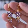 Aretes Retro Florales para Mujer de Comercio Electrónico Transfronterizo Europeo y Americano Aliexpress Ebay Aretes Populares
