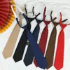 Corbata Sencilla de Color Sólido Estilo Japonés para Mujeres y Hombres, Uniforme Escolar de Pareja, Uniforme de Licenciatura Estilo Universitario