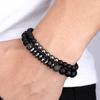 Ebay AliExpress venta caliente pulsera de piedra natural 8mm circón micro incrustado joyería de comercio exterior fábrica de comercio exterior venta al por mayor directa