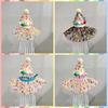 Atuendo de Cumpleaños para Mascota Lunares Encaje Babero Accesorios para Gato y Perro Collar Sombrero Disfraz para Fiesta de Fotos Estilo Lindo