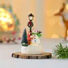 Novos Enfeites de Resina Luminosos de Natal Casa Pequena Decorações de Natal Enfeites de Poste de Rua Presentes de Natal