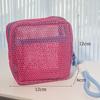 Estilo ins color dopamina bolsa de tofu gran capacidad bolsa de cosméticos de malla bolsa de almacenamiento de malla portátil fabricantes venta al por mayor