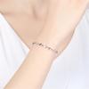 Versión coreana de pulsera de corazón de cristal literario Mori chapada en plata para mujer Pulsera de corazón de circonita de diamante joyería simple al por mayor