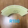 Molde de forro de arco tira de relleno de esquina de cuarto de vuelta línea de acabado de plástico sin pintura para toda la casa instalación rápida