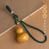 Colgante de Calabaza Pequeña Natural Artesanal, Llavero para Coche para Hombre y Mujer, Llavero Creativo de la Suerte y Seguro, Decoración para Bolso