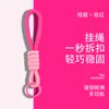 Lanyard para Teléfono Popular Creativo Simple Portatarjetas de Muñeco Tablero para Tarjeta de Embarque Llavero para Mochila Cuerda Trenzada Colorida Accesorio Colgante