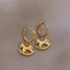 Brincos do Ano do Zodíaco Cavalo Gelo Triturado Dourado para Mulheres Outono e Inverno 2025 Novos Brincos Pingente de Cavalo Acessórios de Orelha Exquisitos