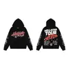 Conjunto de Sudadera con Capucha y Pantalones de Marca de Tendencia Hellstar Europeo y Americano Transfronterizo Estampado de Letras Holgado de Tendencia