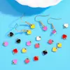 Accesorios para Joyería de Aleación DIY Colgante de Corazón Pequeño Corazón de Melocotón con Aceite Gotear Colgante Decorativo para Pulsera Llavero Pendientes W501