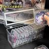 Yum Storage Caixa Acrílico Transparente Crachá Millet Display Stand Caixa Única À Prova de Poeira Pequeno Cartão Acabamento Rack de Armazenamento
