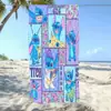 Toalla de Baño Absorbente de Agua de Secado Rápido para Niños con Dibujos Animados Transfronterizos Temu Lilo y Stitch Ángel Bebé Stitch Toalla de Playa