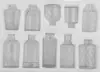 Punto Fabricante Fuente Mayorista Botella de Aromaterapia en Barra Volátil Vidrio Transparente Engrosado en Relieve Jarrón Pequeño Hogar Sencillo