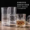 Copo de Whisky de Fundo Grosso Vidro de Alta Qualidade Cristal Doméstico Comercial Luxo Leve Flor Gravada Copo de Cerveja Copo de Vidro para Bebidas Alcoólicas