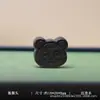 Talla de madera natural lindo oso y gato de dibujos animados, pulsera y collar DIY, accesorios, palo de rosa, sándalo verde, llavero de sándalo