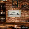 Pôster clássico de carro esportivo para exportação, arte em lata de metal, decoração de casa da moda, quadro pendurado de placa de licença de folha de flandres, 15x30cm