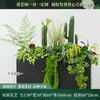 Caja de flores decoración flores y plantas arreglo floral producto terminado adorno de planta verde venta de restaurante oficina mampara canaleta de flores paisajismo biónico