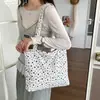 Bolso Tote Nuevo Estilo Coreano con Estampado de Estrellas para Mujer 2026, Bolso de Hombro y Cruzado de Gran Capacidad, Bolso de Tela Simple y Versátil para el Trabajo