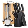 Cuchillo de cocina tabla de cortar dos en uno cuchillo juego de utensilios de cocina juego completo hogar cocina cuchillo para cortar combinación súper rápido Afilado