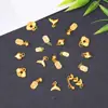 Boting Cor Dourada Tradicional Conserva Cor Fechadura da Sorte Pingente Corrente de Pulseira DIY Acessórios de Joia Contas Espaçadoras Componentes