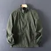 Chaqueta fina estilo japonés de fábrica para exteriores con cuello alto para hombre, primavera y otoño, casual, de negocios, cortavientos e impermeable