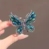 Nuevo Pasador de Lujo 2026 para la Parte Trasera de la Cabeza, Pasador para Recogido a Medio Hacer, Accesorio para el Cabello de Mariposa con Diamantes Brillantes Estilo Francés para Mujeres