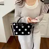 Bolso de lunares estilo coreano, bolso de hombro de lujo de nicho, moda otoño e invierno 2026, elegante bolso cruzado para el hombro y debajo del brazo para el trabajo