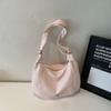Bolsa casual simples para deslocamento, grande capacidade, feminina, nova moda primavera 2025, bolsa transversal de ombro
