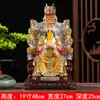 Nova Kowloon Jade Imperador Rei Mãe Imperatriz Buda Estátua Família Jade Imperador Mãe Resina Buda Estátua Artesanato Enfeites