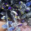 Venta Directa de Fábrica 6X12 Colgante de Gota de Agua de Vidrio Cosido a Mano Cuentas Accesorios para Joyería DIY Cuentas de Gota de Agua con Agujero Horizontal de Cristal