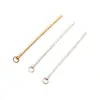 Accesorios de Gancho para Oreja Tubo Recto Hueco de Plata de Ley S925 Tubo con Anillo Tubo Redondo Joyería Hecha a Mano DIY Material de Accesorios de Plata de Ley