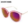 Jamie 1060 Gafas de Sol de Moda Tendencia para Hombres y Mujeres Gafas Semi-Metálicas Gafas de Sol Estilo Europeo y Americano Fabricante Venta al por Mayor