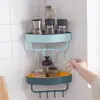 Estante de Esquina para Baño Montado en la Pared, Estante de Almacenamiento para Pared de Lavabo sin Taladro, Organizador de Almacenamiento para Cocina