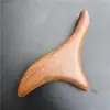 Cone de Massagem Triângulo de Sândalo Dourado Raspagem de Pontos de Acupuntura Massagem Bastão de Massagem de Madeira Vértice Meridianos Bastão de Pontos de Acupuntura do Pé Três Pontas
