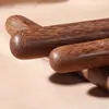 Rodillo de sándalo rojo macizo para uso doméstico, palo amasador de cabeza redonda, rodillo para masa de dumplings, herramienta para hornear y repostería en general