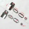 En Stock Hebilla de Metal con Tapa de Acero Inoxidable Accesorios de Ferretería para Gorra de Béisbol Hebilla de Presión Set de Cuatro Piezas Elástico Telescópico Hebilla de Ajuste para Sombrero