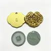 Caixa de bálsamo de metal personalizada com tampa deslizante giratória, acessório cultural e criativo em liga de zinco, caixa de metal sólida para batom de aromaterapia