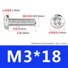 Tornillos de Acero Inoxidable 316 Tornillos de Cabeza Redonda con Ranura Cruzada Tornillos de Cabeza Pan Tornillos para Máquina Tornillos para Alambre M2.5M3M4M5M6M8