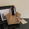 Bolso de axila de color liso y gran capacidad, nueva colección otoño 2026, bolso tote moderno y casual, bolso de hombro simple