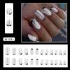 Piezas de arte de uñas con estilo de comercio exterior europeo y americano, pequeñas, frescas, lindas, multicolores, armadura de desgaste, sentido avanzado, parche de uñas postizas