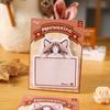 Notas adhesivas de gato lindas, notas adhesivas para estudiantes, notas adhesivas de alto valor de color, notas de cuenta a mano, papel base para mensajes