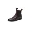 Botines Chelsea retro franceses para mujer otoño e invierno 2023 punta redonda piel de vaca botines al tobillo planos desgastados plisados botas Martin