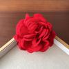Presilha de rosa feminina 2024 nova de alta qualidade Grampo de flor para cabelo adorno de cabeça vermelho presilha de flor para cabelo presilha de tubarão adorno de cabeça