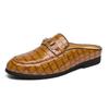 Nuevas Chanclas de Verano 2025 para Hombre Baotou Talla 38-47 Transfronterizas Talla Grande Chanclas Perezosas con Hebilla de Caballo