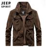 JEEP SPIRIT jaqueta de trabalho masculina de outono e inverno, tamanho plus, casaco de lapela de veludo cotelê, top 2255
